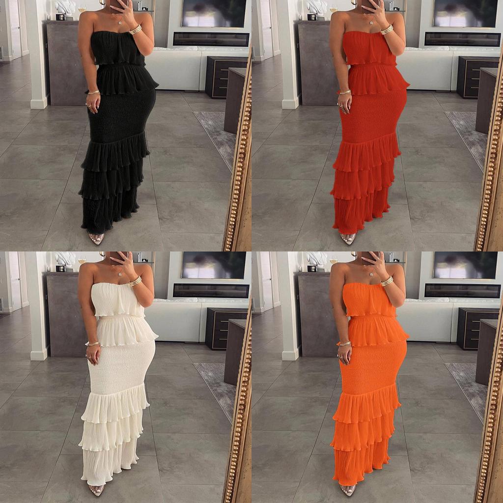 Klassische Satinbluse mit Rüschen-Details für Geschäftsfrauen
