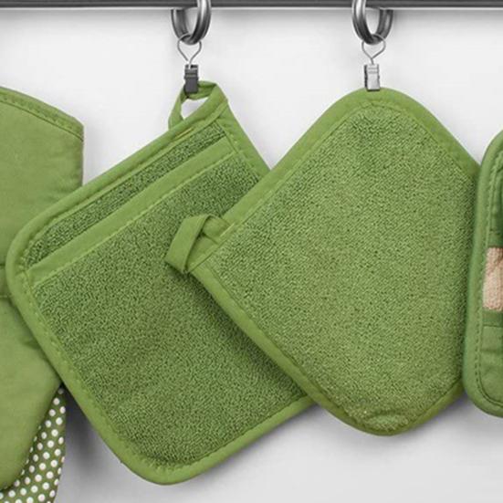 2 Stück Backhandschuhe, atmungsaktiv, verbrühungshemmend, rutschfeste Topflappen aus Baumwolle, Ofenhandschuhe für den täglichen Gebrauch