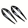 1Pair Front Headlight Eyebrow Eyelid Cover Trim For BMW X3 F25 X4 F26 2014-2018 Headlight Eyebrows Stickers