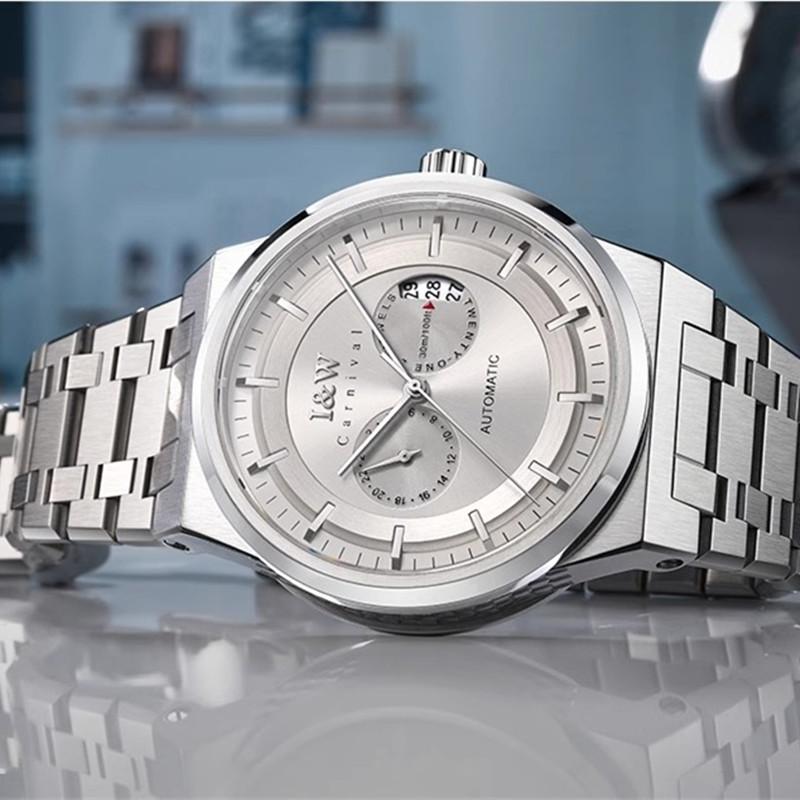 Reloj CARNIVAL Mens Fashion Mechanical Watch Brand Luxury MIYOTA Automatic Movement Wristwatches for Man Waterproof Montre Homme