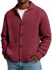 Giacca da Uomo con Revers Europea & Americana - Autunno/Inverno Maglia a Nido d'Ape Camicia Casual alla Moda