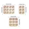 High-quality 6/9/12 Cavity Cake Mold Non-stick Coating Olive-shaped Baking Tray DIY Carbon Steel Muffins Moulds Kitchen Home