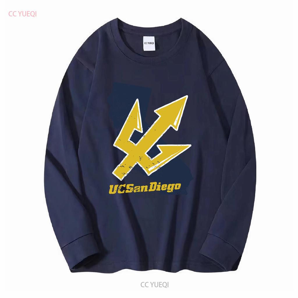 UC San Diego Adult T Shirt California Athletic Heather S 5XL Long or Short Sleeves Vintage Washed Comfortable Breathable