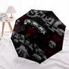 1pc Skulls Gothic Automatic Open, Windproof, Compact Travel Umbrella, Gift for Birthday, Christmas, Business 93013