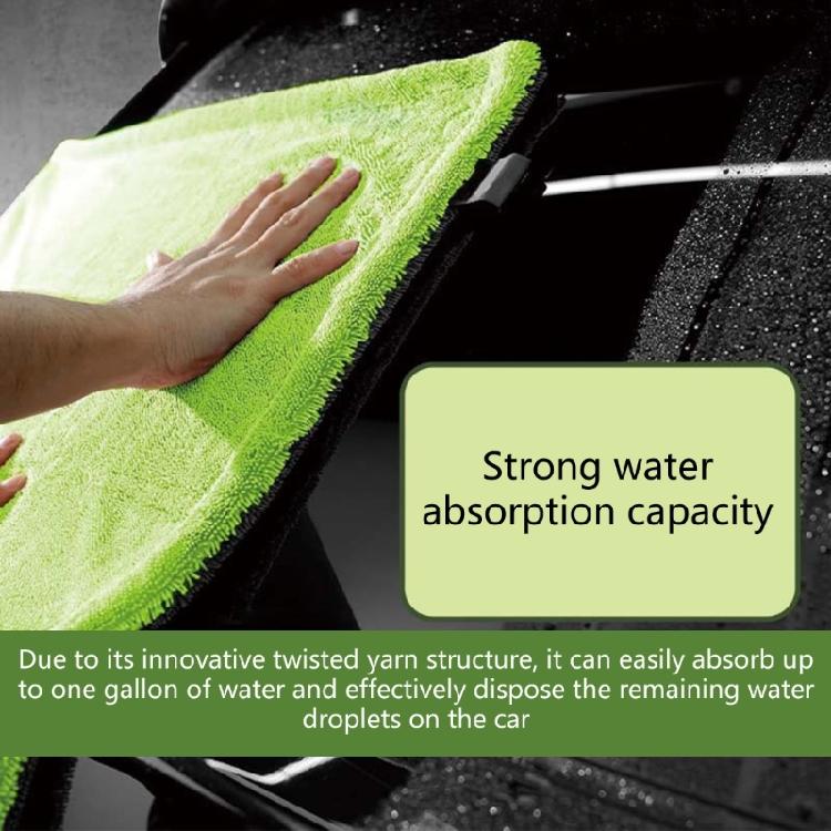Thick Double Texture Vehicle Drying Towel Rapid Moisture Absorption Streak Proof Cleaning for Automotive Use