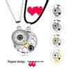 Magnetic Sun & Moon Couple Necklace with Projector Pendant