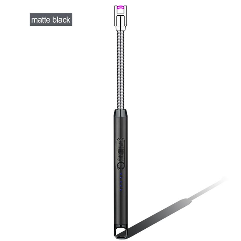 Brichetă electrică pentru grătar cu arc electric de 360°, USB rezistentă la vânt, fără flacără, aprindere cu plasmă, brichete lungi de bucătărie, brichetă cu gaz pentru aragaz cu lumânări