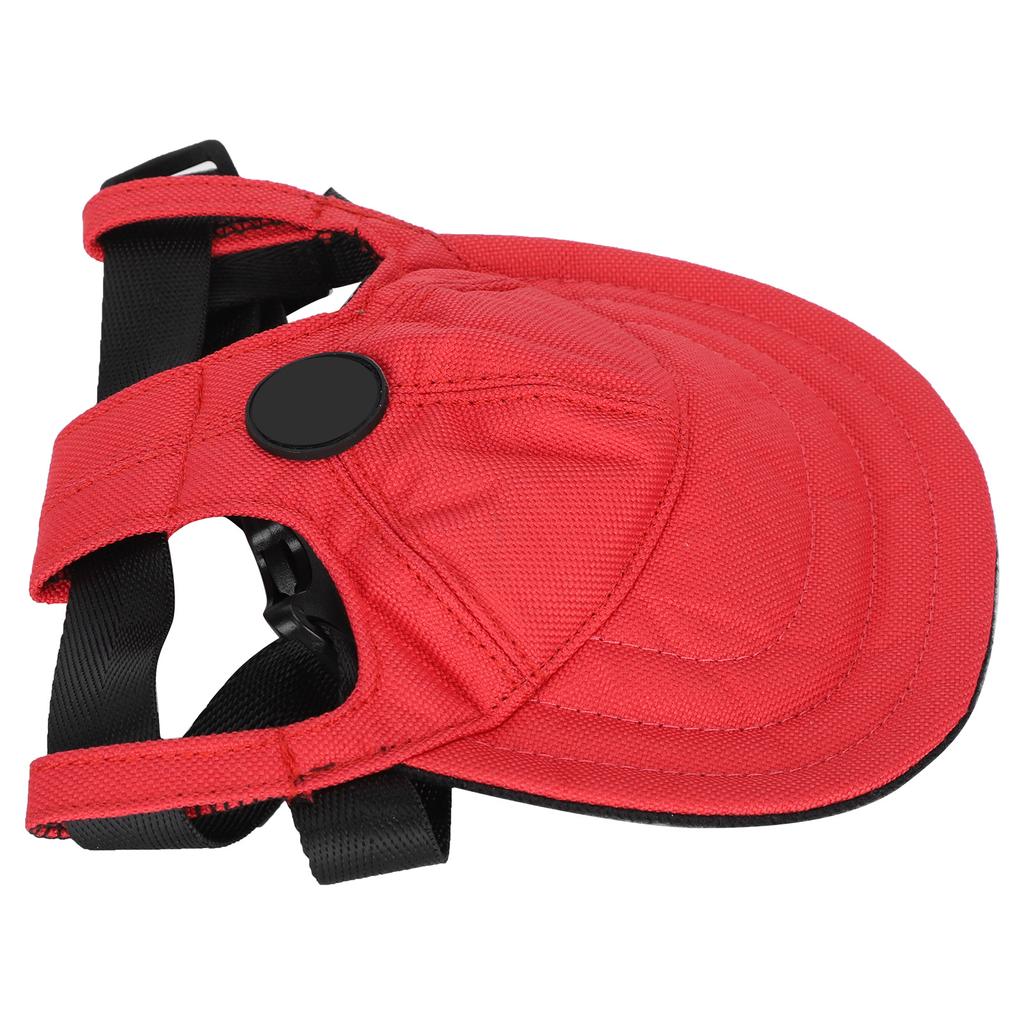 Dog Hat Pet Duck Tongue Hats Adjustable Cute Comfortable SunShading Baseball Cap(Red L)