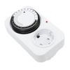 Mechanical Timer Socket with 96 Switching Segments(15 Minutes) 24 Hour Analogue Timer for Indoor Use with Child Lock