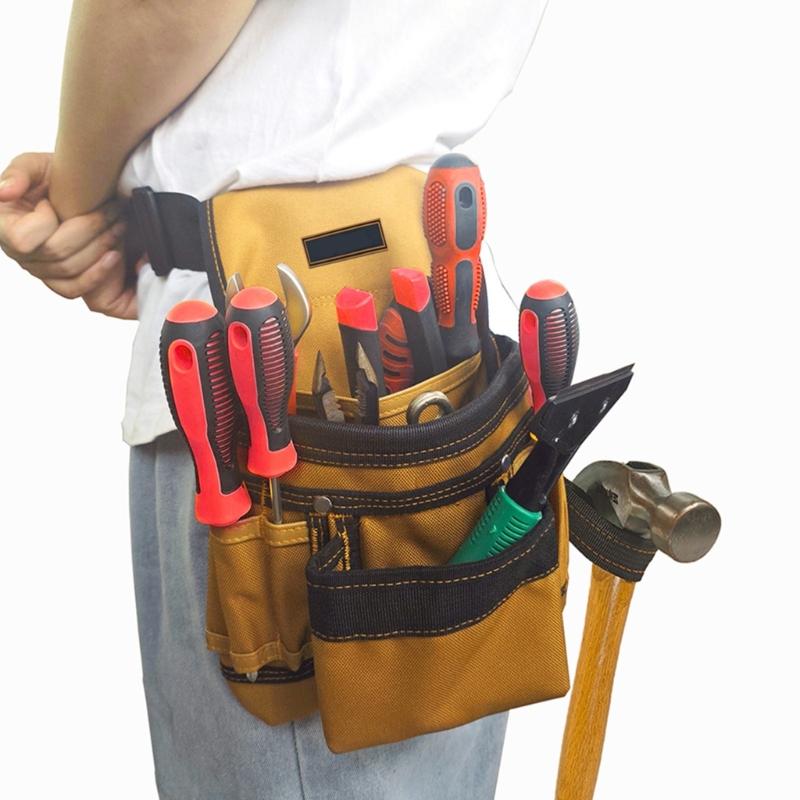 Werkzeuggürtel, Werkzeugtasche, Werkzeuggürtel mit mehreren Taschen für Herren, Abnehmbare & Verstellbare Werkzeugtasche für Elektriker