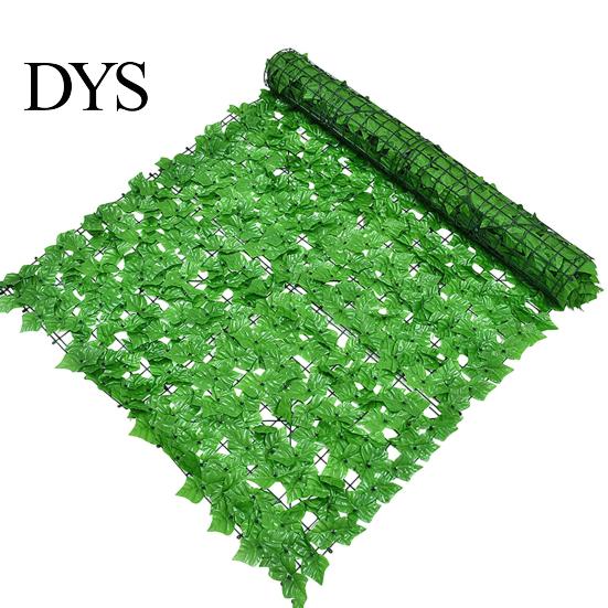 Vibrant Greenery Decoration Artificial Hedge Leaves Faux Ivy Grass Wall Backdrop UV-resistant UV-coated Foliage Decor for Balcony Privacy Garden Patio