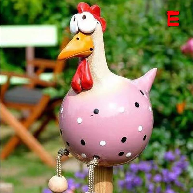 Lustige Hühnerzaun-Dekoration Harzstatuen Heim Garten Bauernhof Hof Dekorationen Huhn Henne Skulptur Kunsthandwerk Hof