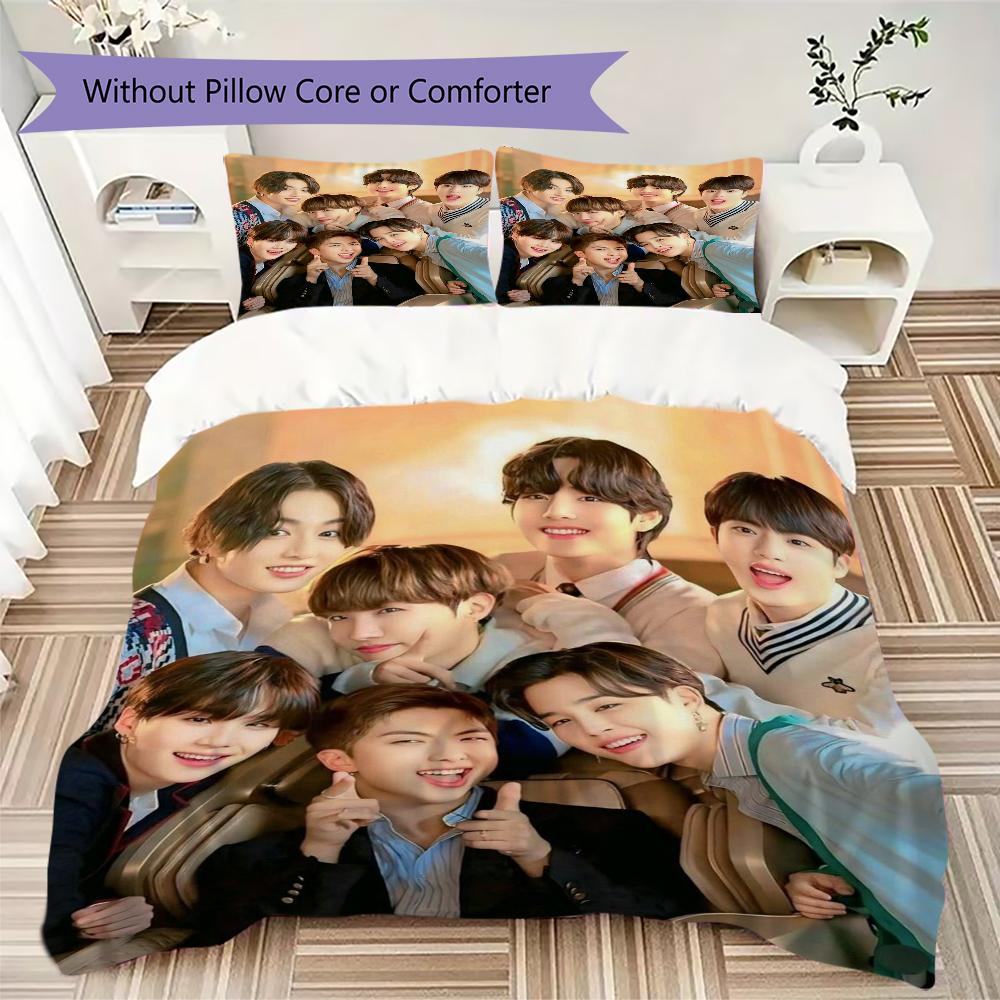 Stylish Pop Music Group Bedding 1 Duvet Cover 2 Pillowcase Without Core Without Core Bedding Set Christmas Birthday Gift