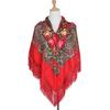 JiyunD Tradition Ethnic Style Russia Printing Tassels Shawl Large Handkerchief Scarf Headscarf