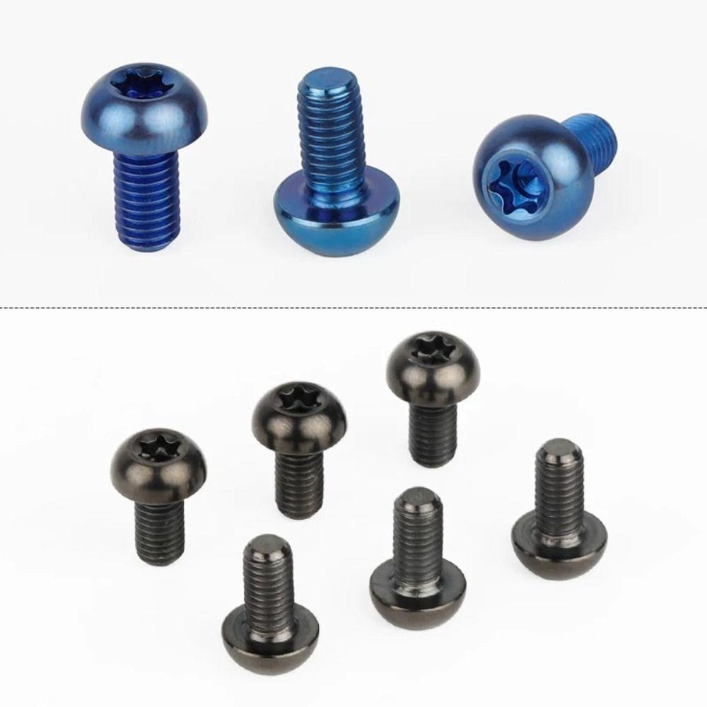 M5x10 Titanium Bolt T25 Torx Ultralight Weight Bicycle Braking Disc Screws TC4 Titanium High Tensile Fastener
