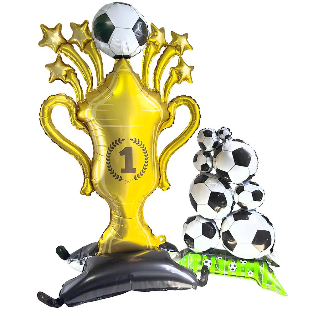 Standing Soccer Foil Balloon Kids Football Theme Birthday Party Baby Shower Decor Football Club Decor Supplies Boys Gifts