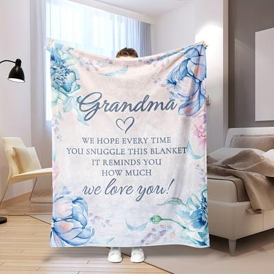 Blanket Gifts For Grandma, Grandma Birthday Gifts, Valentines Day Christmas Thanksgiving Present For Grandma From Granddaughter