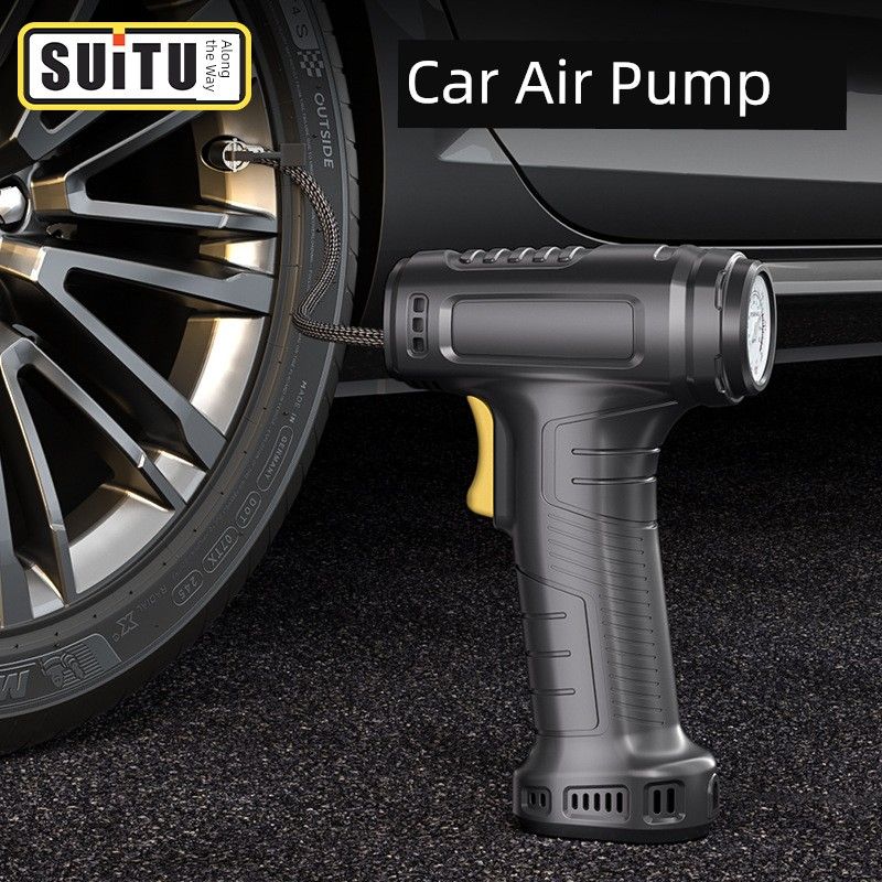 Car Air Pump, Car Tire Air Pump, High-Power Wireless Electric Air Pump, Car Supplies
