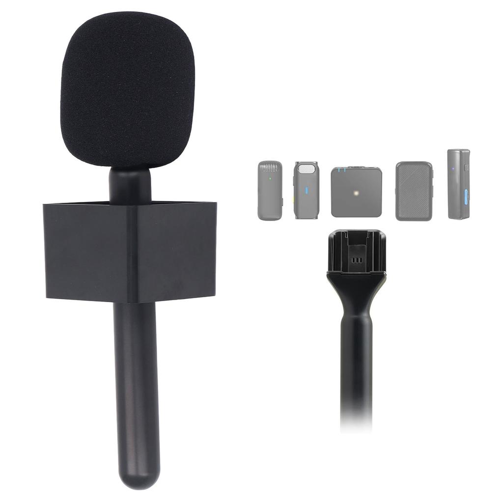 Handheld Microphone Mount Professional Lightweight Reduce Noise Widely Used Interview Microphone Adapter Compact for Mic 1/2