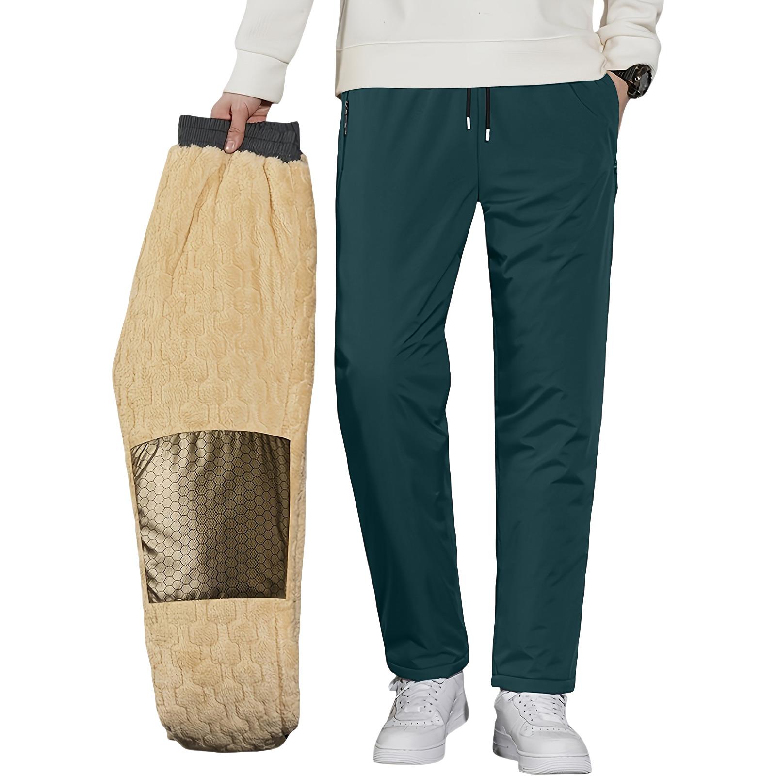 

Men s Casual Drawstring Straight Sweatpants L зелений