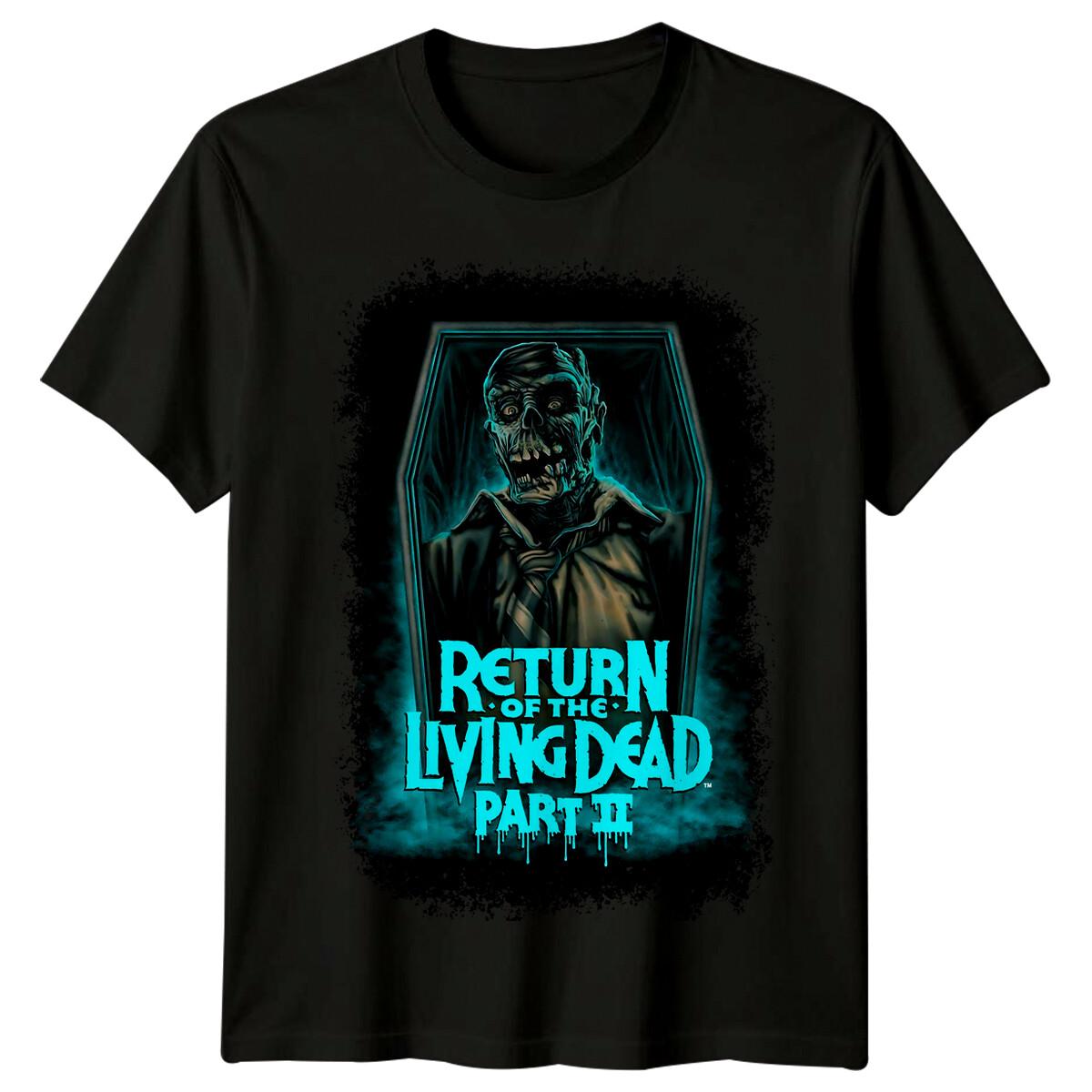 

Return of the Living Dead Part II (1988) Movie Poster 100% Cotton T-shirt Mens Tees Top Retro 80s Tee S