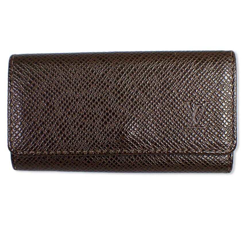 

[Б/у] Louis Vuitton/Louis Vuitton Taiga M30528 Multicle CA0055 4-ключевой чехол [b35-53]