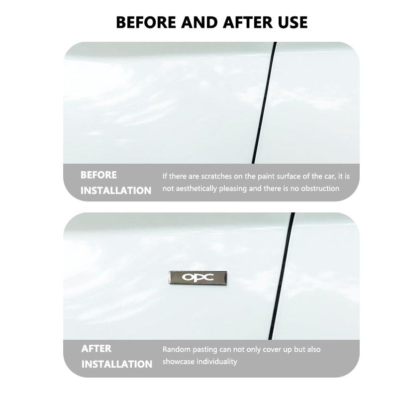 Metal Sticker Aluminum Badge Emblem Sticker Car Accessories For Opel Mokka Astra H G J Corsa Zafira Insignia Meriva OPC OT4