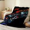 F1-Autos Motiv Flanelldecke, Hohe Qualität, Bequem für alle Jahreszeiten, Heimdekoration, Wärme und Komfort, Perfekt für Weihnachtsgeschenke