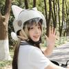 Removable Helmet Cat Ear Decoration Reusable Plush Helmet Accessory  Bicycle Helmet