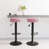 Day and Night - Day and Night Kitchen Stools 2 Units Pink Velvet