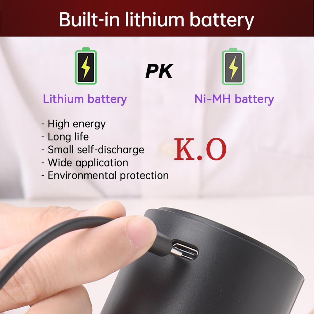 AIKARO - Electric Wine Aerator Pourer Rechargeable Automatic Electronic Decanter with Base