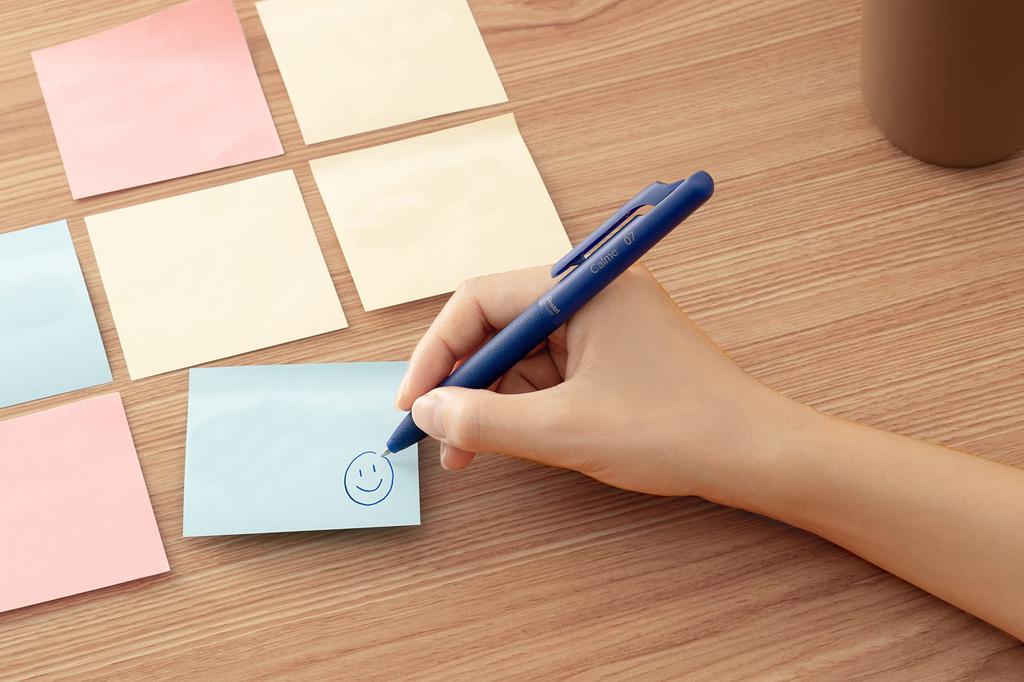 Pentel Calme Ballpoint Blue 10 Oil-Based Pen, 0.7mm, Ink, Pens, BXA107C-C