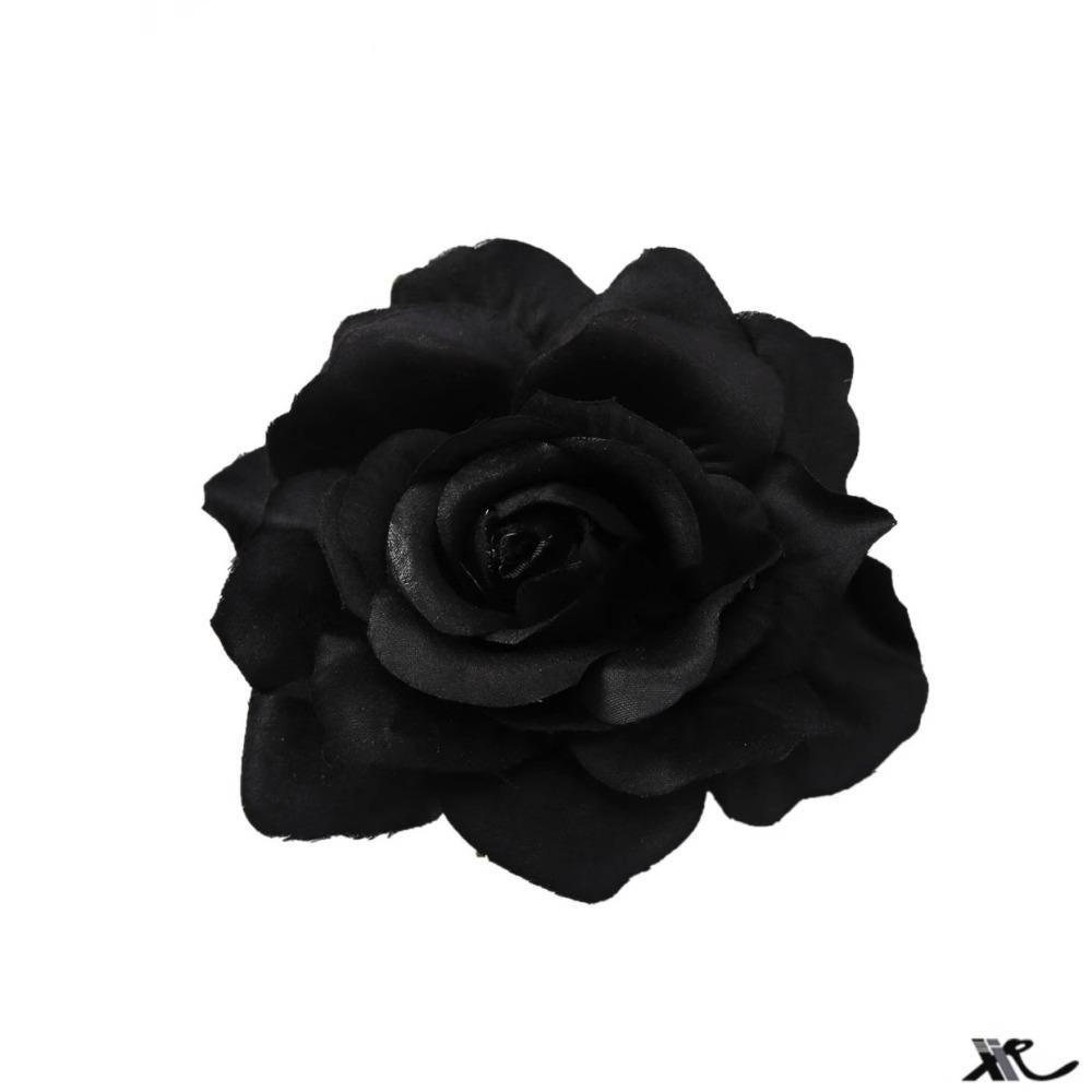 White Camellia Shaped Hair Clip With Small Flowers On Head Floral Internet Famous Atmosphere Side Women