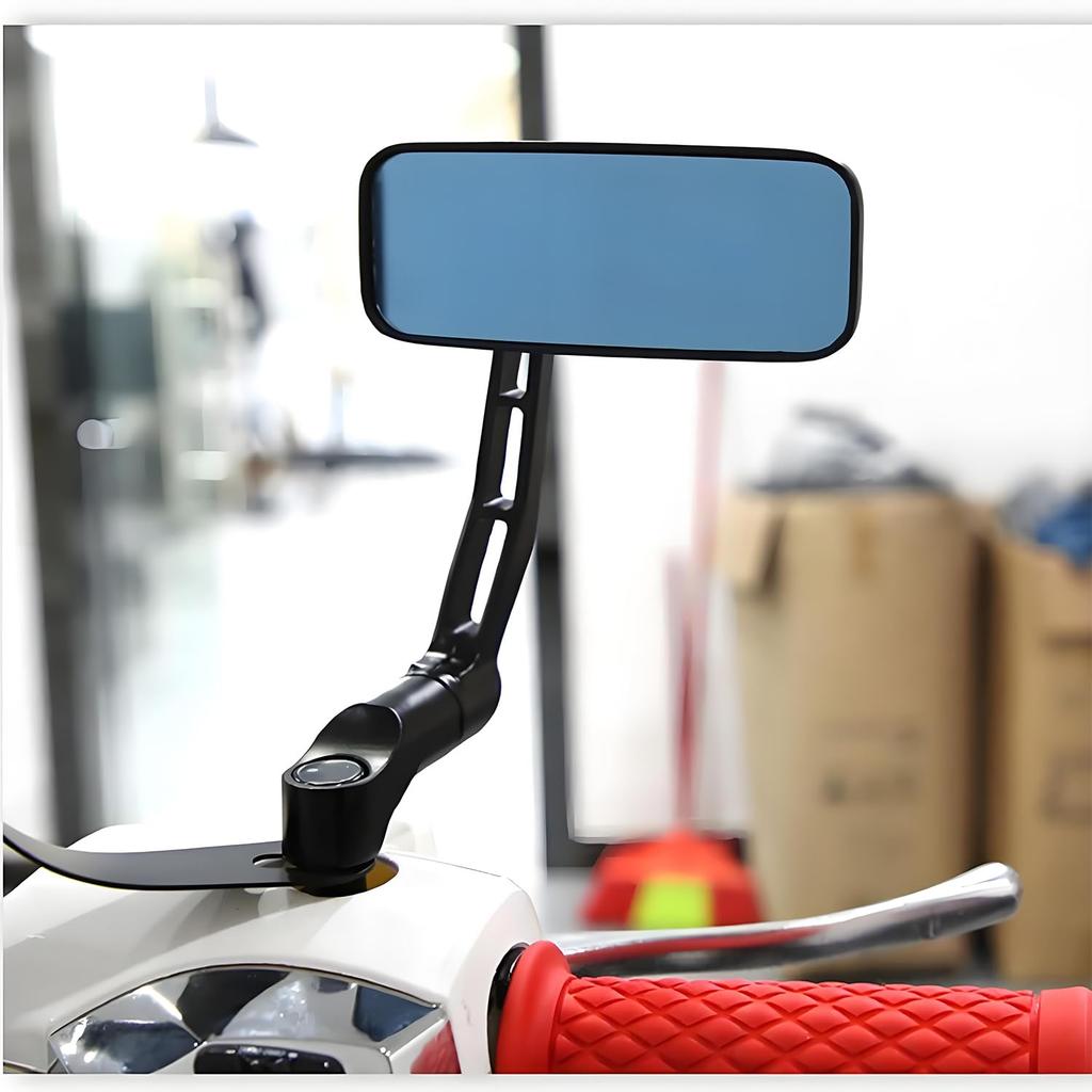SINGERTOP Durable Square Motorcycle Rearview Mirror Set Side Mirror Rear View Racing Sport Bike Motorcycle Accessories