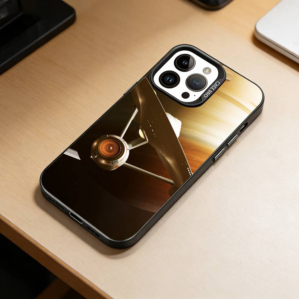 S-Star Trek Ships   Phone Case For iPhone 17,16,15,14,13,12,11 Plus,Pro Max,XS,Colorful Silver Black Cover