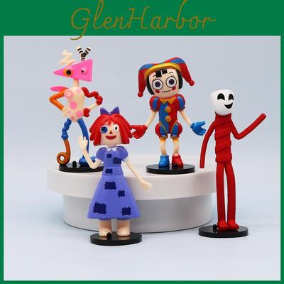 Magical Circus Pvc Figure Set Rabbit Clown Cartoon Cake Decoration 8 Characters 11cm