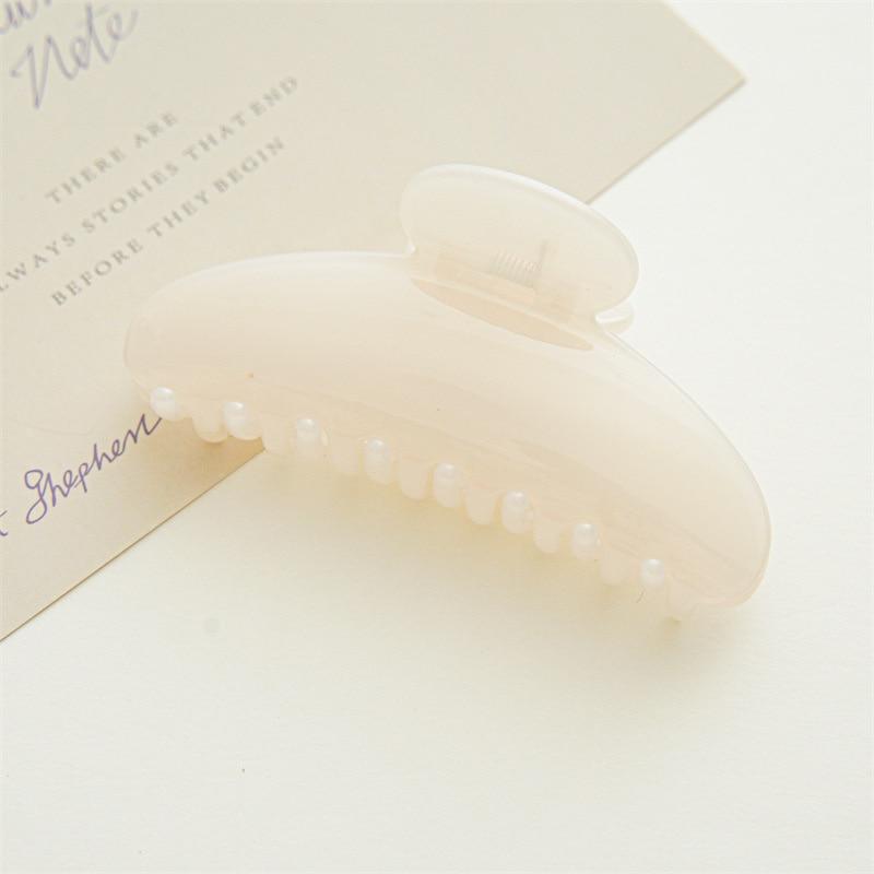 2023 New Women Sweet Resin Large Barrettes Crab Hair Clip Fashion Jelly Hair Claw Shark Clip For Girls Hair Accessories Headwear