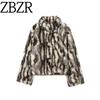 Za Autumn New Women Clothes 2025 Western Style Design Sense Artificial Fur Effect Coat Outerwear 4360041