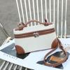 2025 Women's Canvas Patchwork Crossbody Tote - Fashionable Small Square Casual Bag