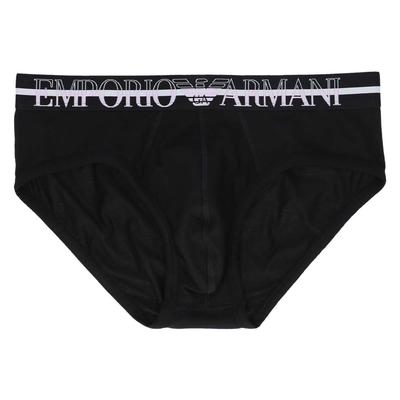 Emporio Armani LOS NUEVOS ICONOS Calzoncillos, Cierre Delantero, Talla EU, Ropa Interior Masculina, 54047294, 98. Negro