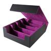 Trading Card Storage Box Magnetic Closure 4-Row Deck Case Large Capacity Card Deck Box for PTCG TCG Sports Cards