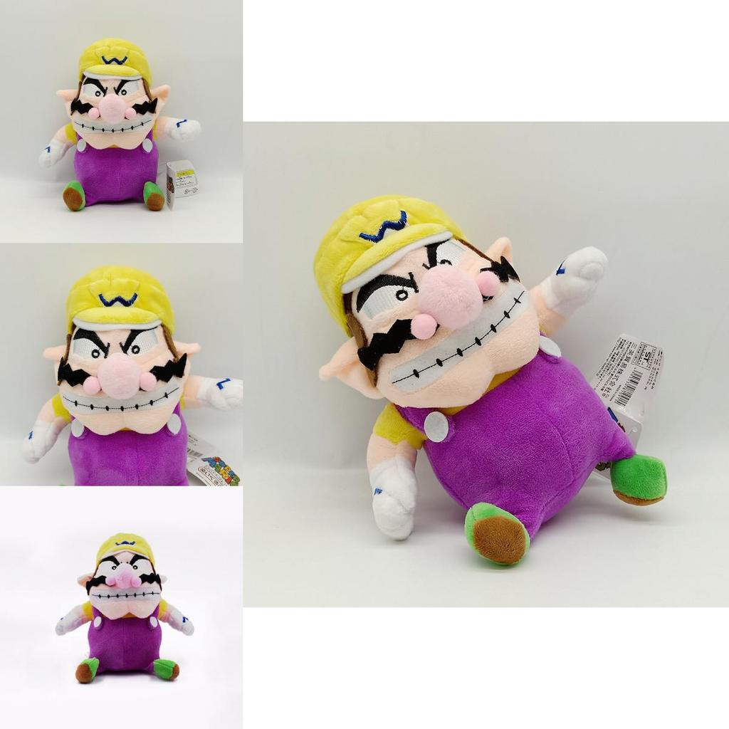 Seltenes Nintendo Super Mario Bros Plüschtier Wario, 28 cm große Stofftierpuppe für Sammler
