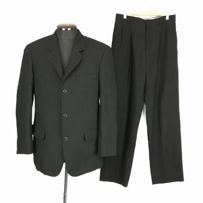 CHARLES JOURDAN Made in Japan Einzelanzug Set Wolle Schwarz Herren M Formal(GEBRAUCHT)