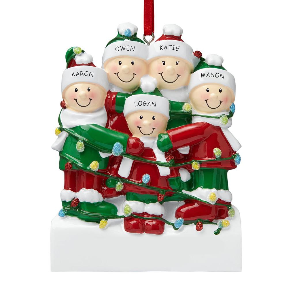 Charming Family Resin Christmas Ornaments For Joyful Holiday Tree Dcor