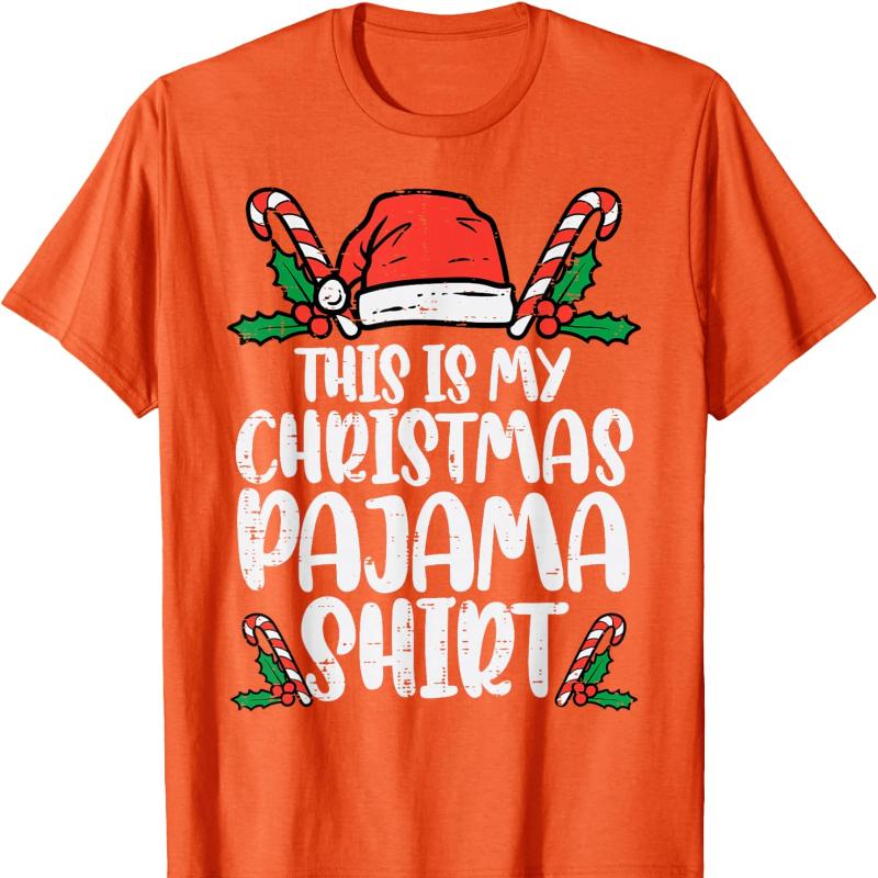 This Is My Christmas Shirt Funny Xmas Women Cotton TShirt Crew Neck Short Sleeve All Seasons Casual Fashion Aesthetic Clothes