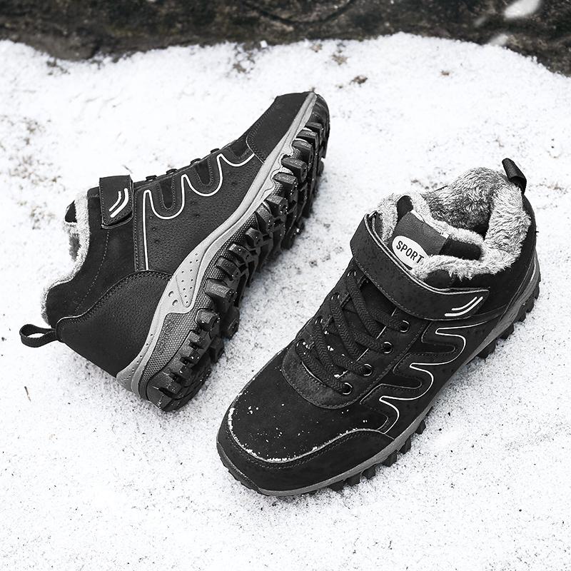 Модные зимние ботинки Мужские на шнуровке Повседневные мужские ботинки Мужская зимняя — фото 2