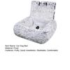 Dog Bed In Car Fluffy Pet Seat with Safety Straps Non-Slip Car Travel Dog Bed Pets Washable Cushion for Home Road Trip Small Large Dogs