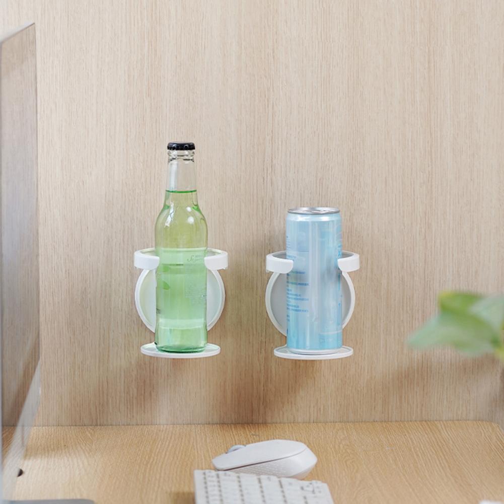 Dormitory Cup Organizer Wall-mounted Bottle Rack Foldable Wall Mounted Cup Holder Desk Organizer for Home Office Space Saving
