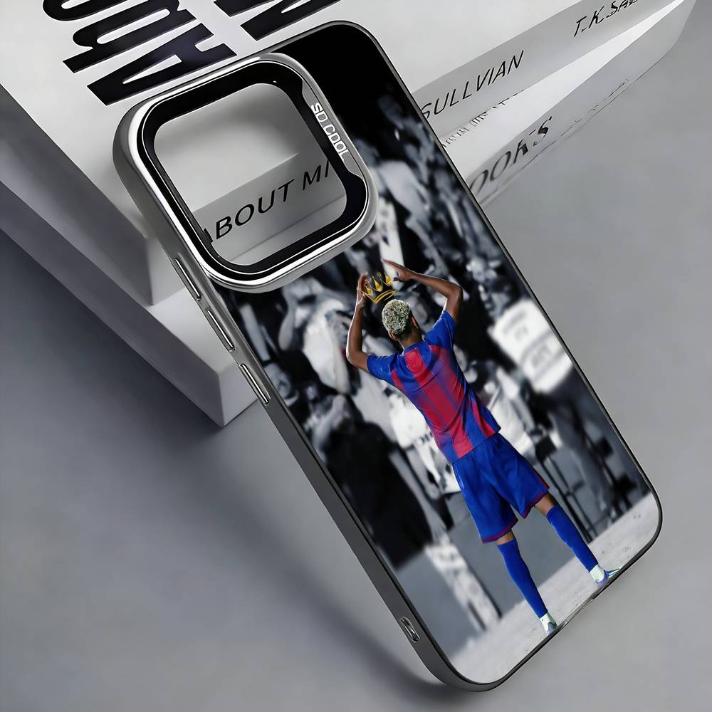 

L-Lamine Y-Yamal №10 19 Цветной серебристый задний чехол для телефона для iPhone 17 16 15 14 13 12 11 Plus Pro Max Plus iPhone14