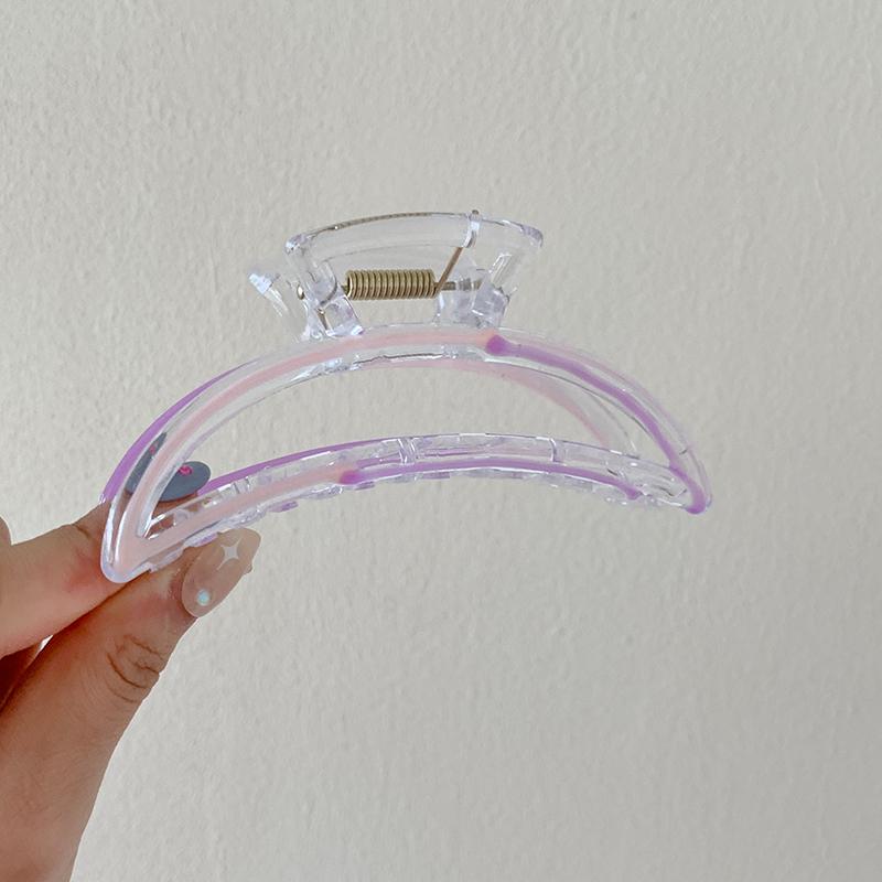 

Большая заколка-полумесяц для волос, женская, в корейском стиле, темпераментная, элегантная, универсальная, клипса-акула, аксессуары для волос для девочек